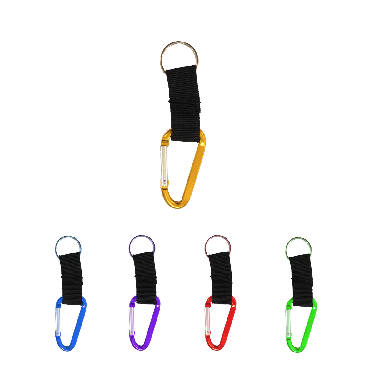 GL-AAT1015 Aluminum Carabiner with Key Ring