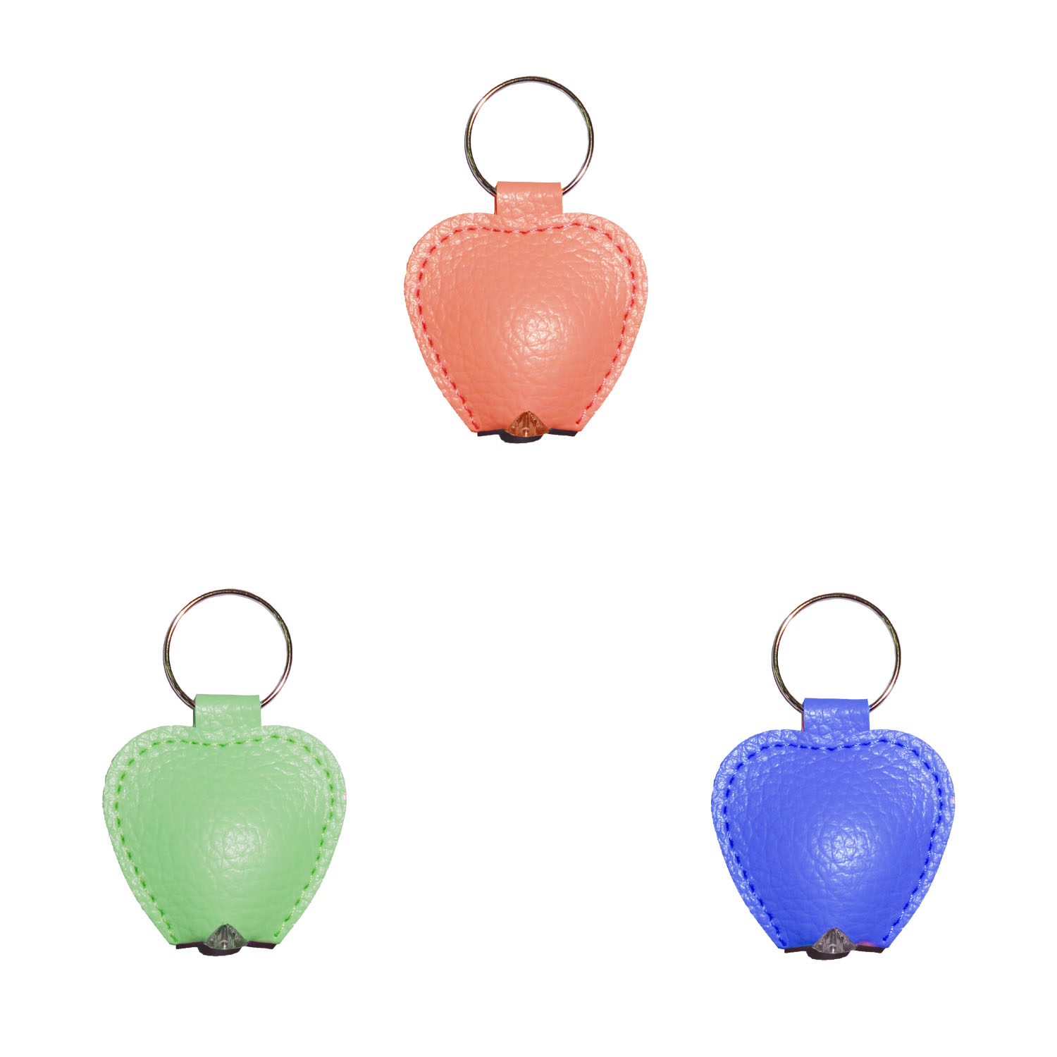 GL-AAJ1044 PU Leather Apple Light Keychain 