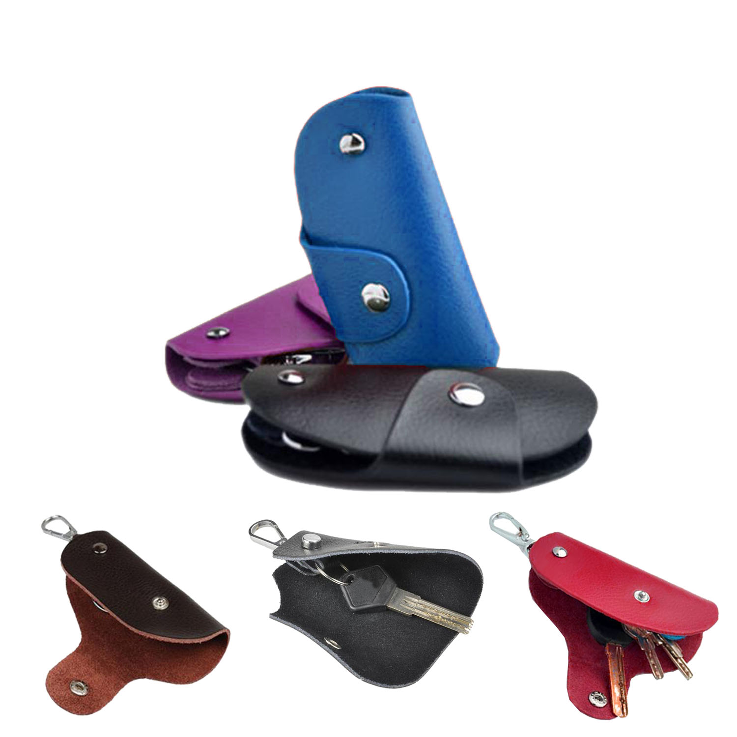 GL-AAA1140 Pocket Size Genuine Leather Car Key Case