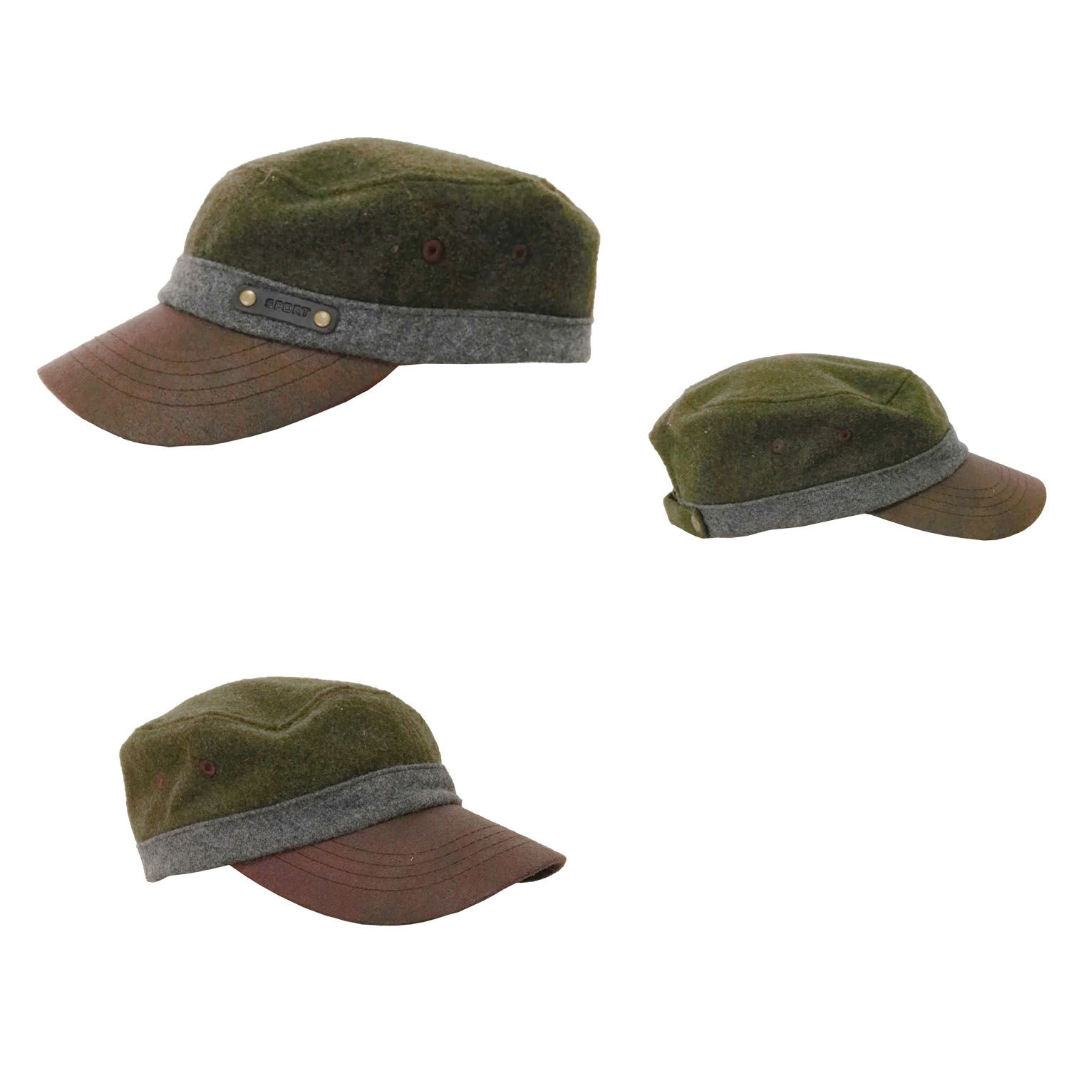 GL-AAA1202 Wool Baseball Cap with Adjustable Hook