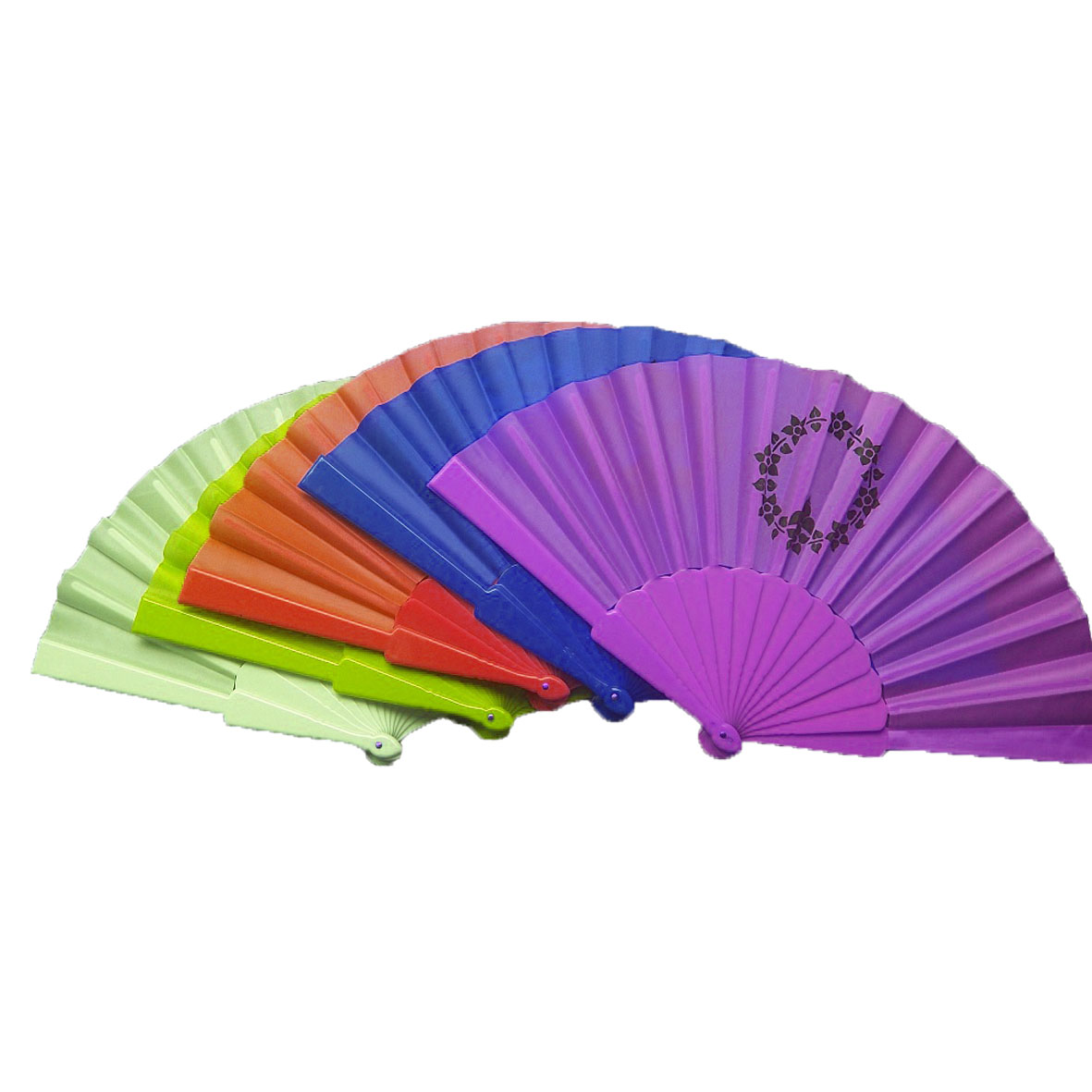 GL-AAJ1048 Foldable Plastic Frame Hand Fan