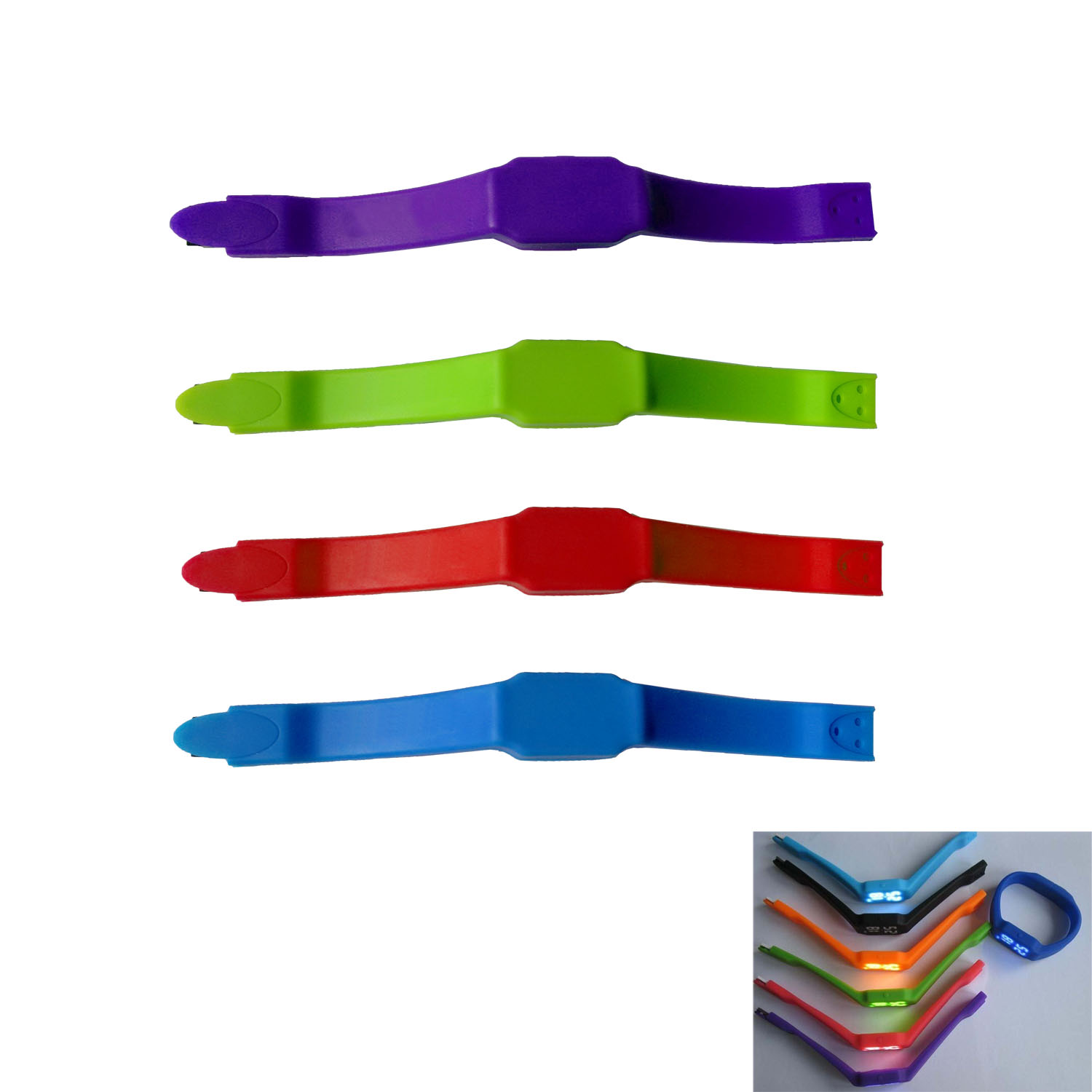 GL-AAA1169 Silicone Watch with 1 GB USB Flash Drive