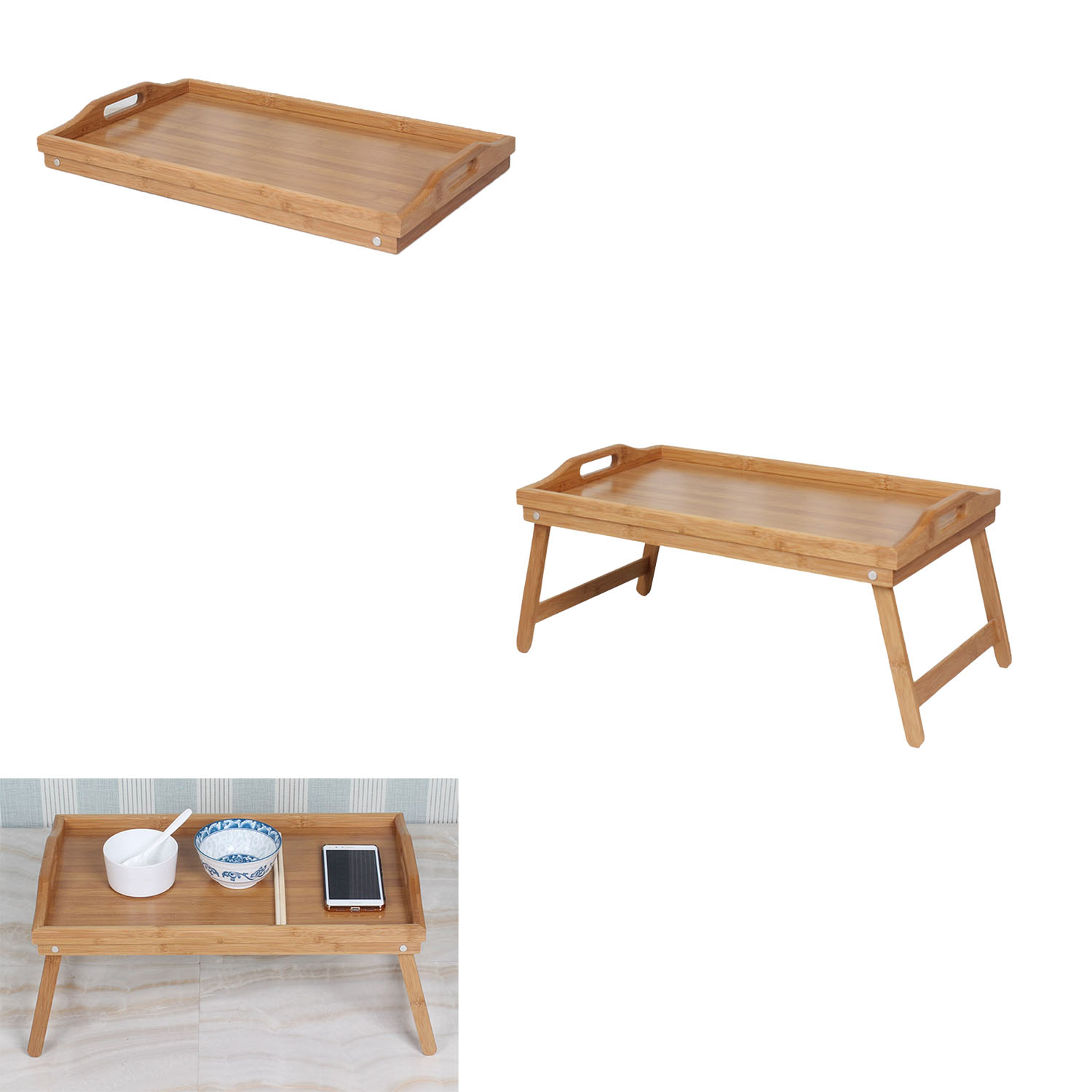 GL-AAA1245 Foldable Bamboo Tray