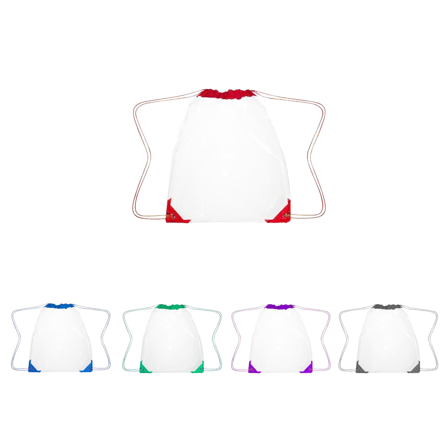 GL-AAA1255 PVC Clear Drawstring Sport Backpack