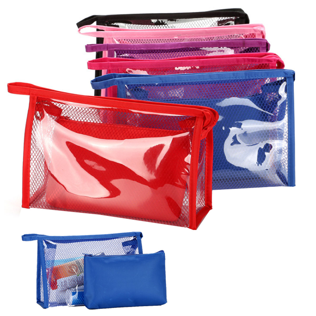GL-AAD1023 2 in 1 Transparent Cosmetic Bag for Travel
