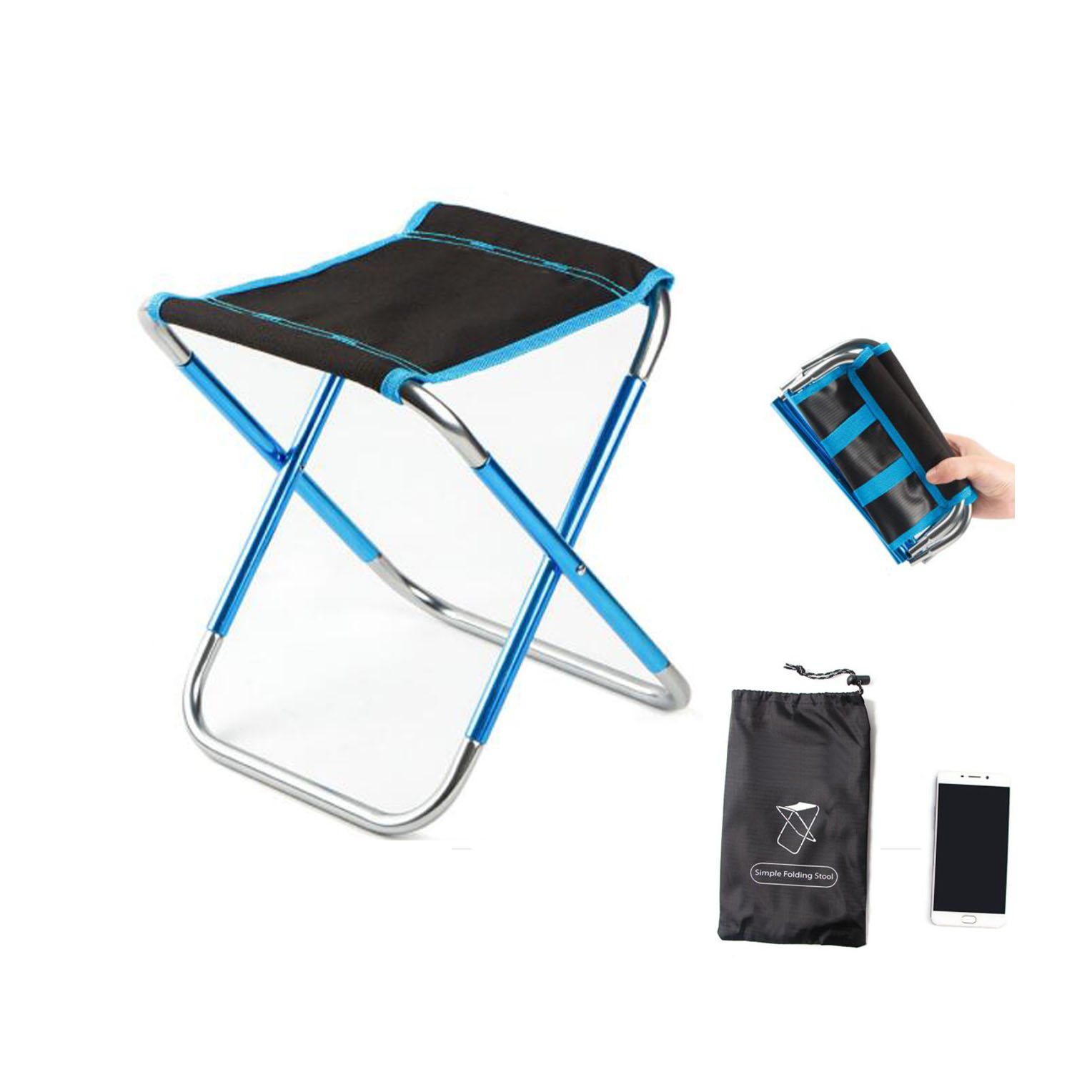 GL-AAA1288 Aluminum Alloy Folding Camping Chair with Carrying Bag