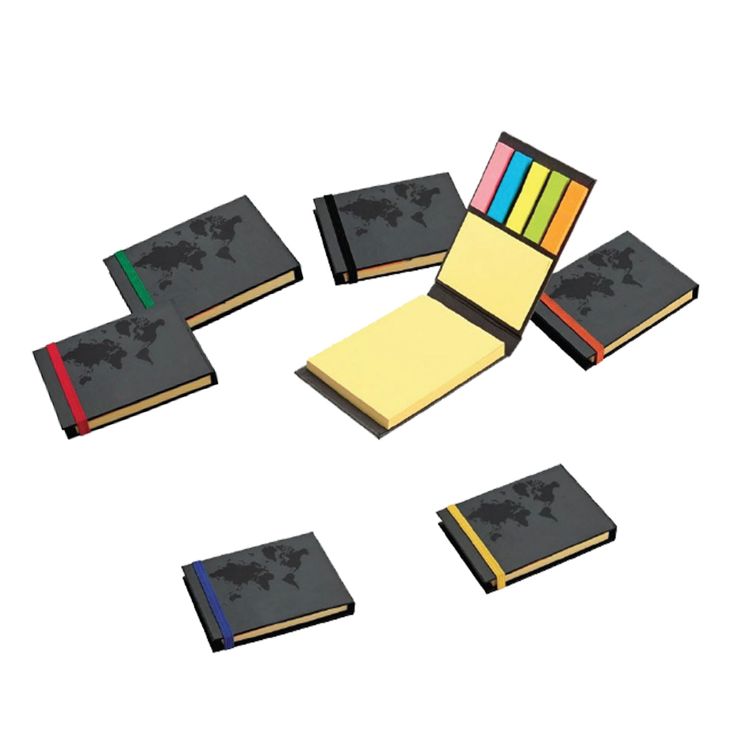 GL-AAA1318 Colored Sticky Note Booklet with Case