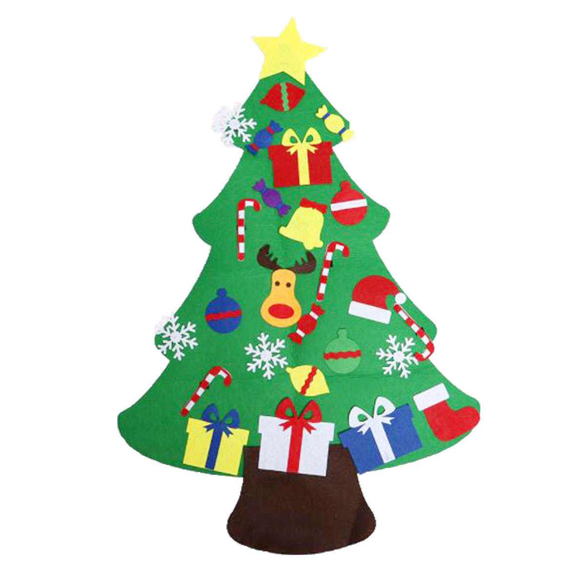 GL-AAA1345 3D DIY Felt Christmas Tree for Kids