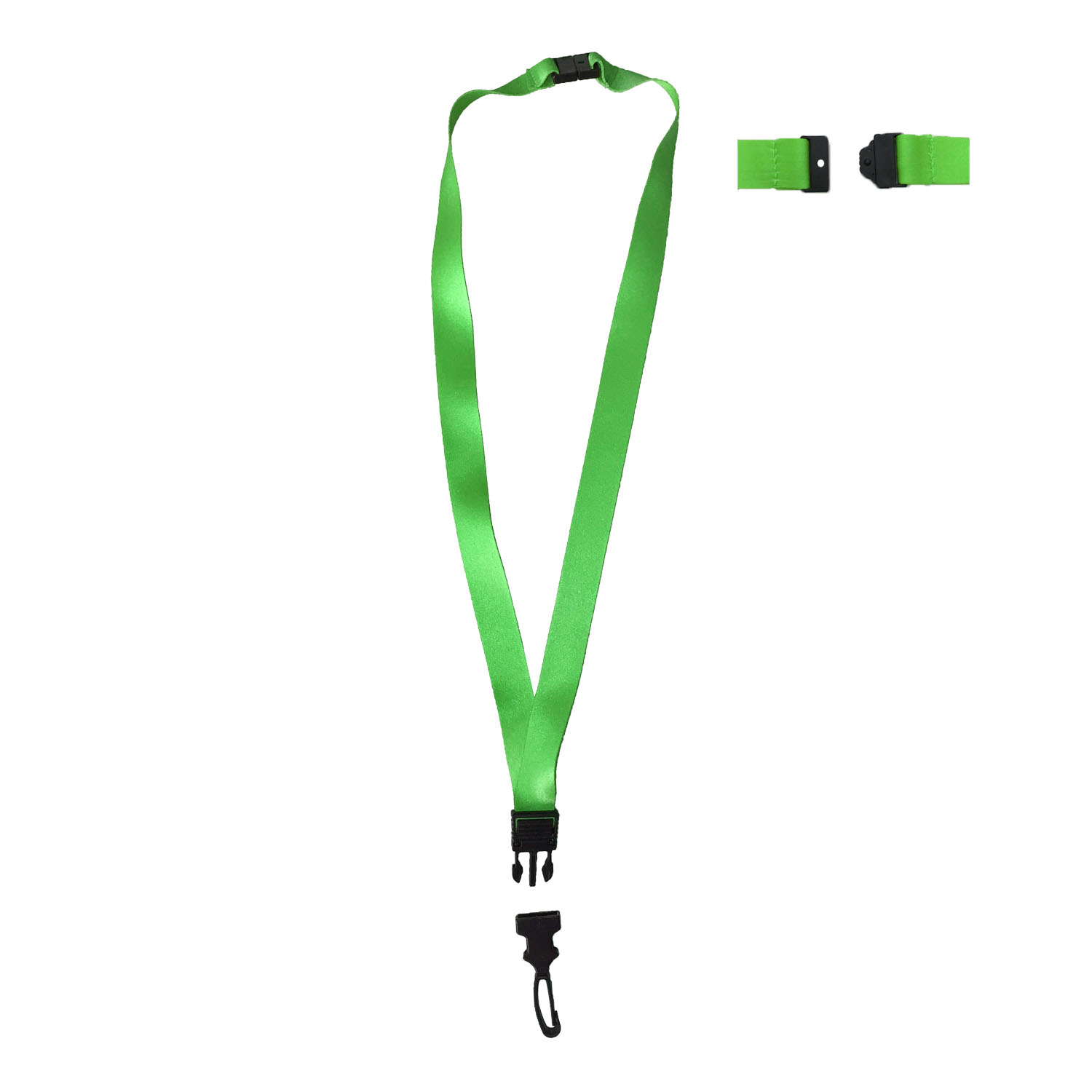 GL-AAA1298 Lanyard with Break-away Buckle and Plastic Hook