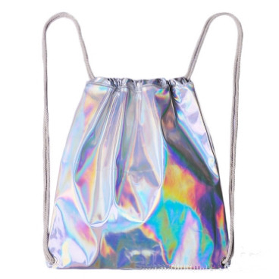 GL-JAH1001 Holographic Laser Irridescent Drawstring Backpack