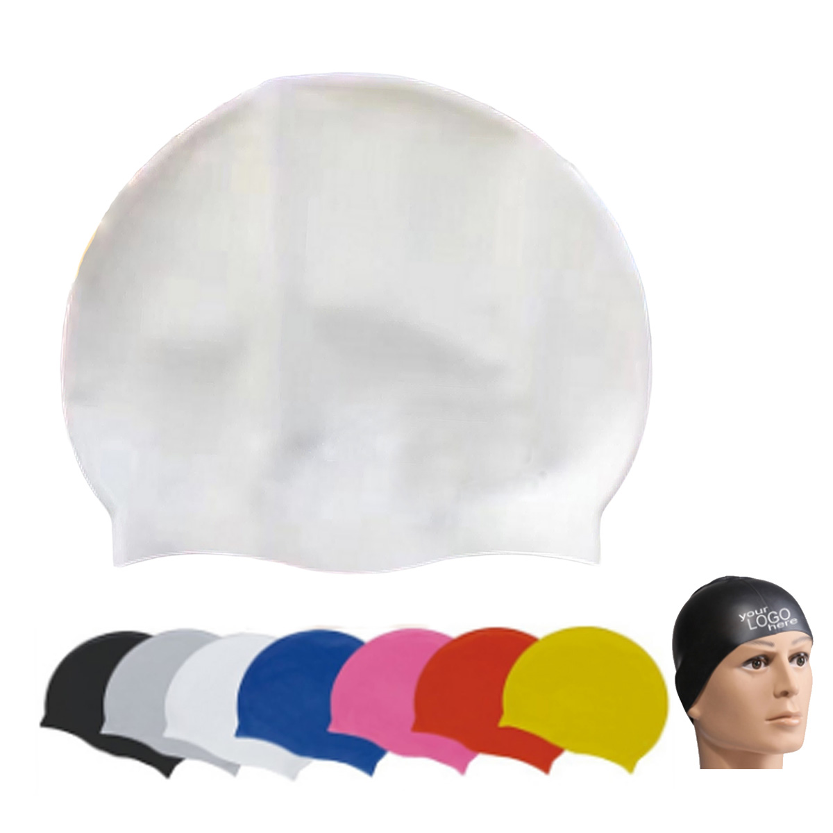 GL-JJJ1003 Adult Silicone Swim Cap