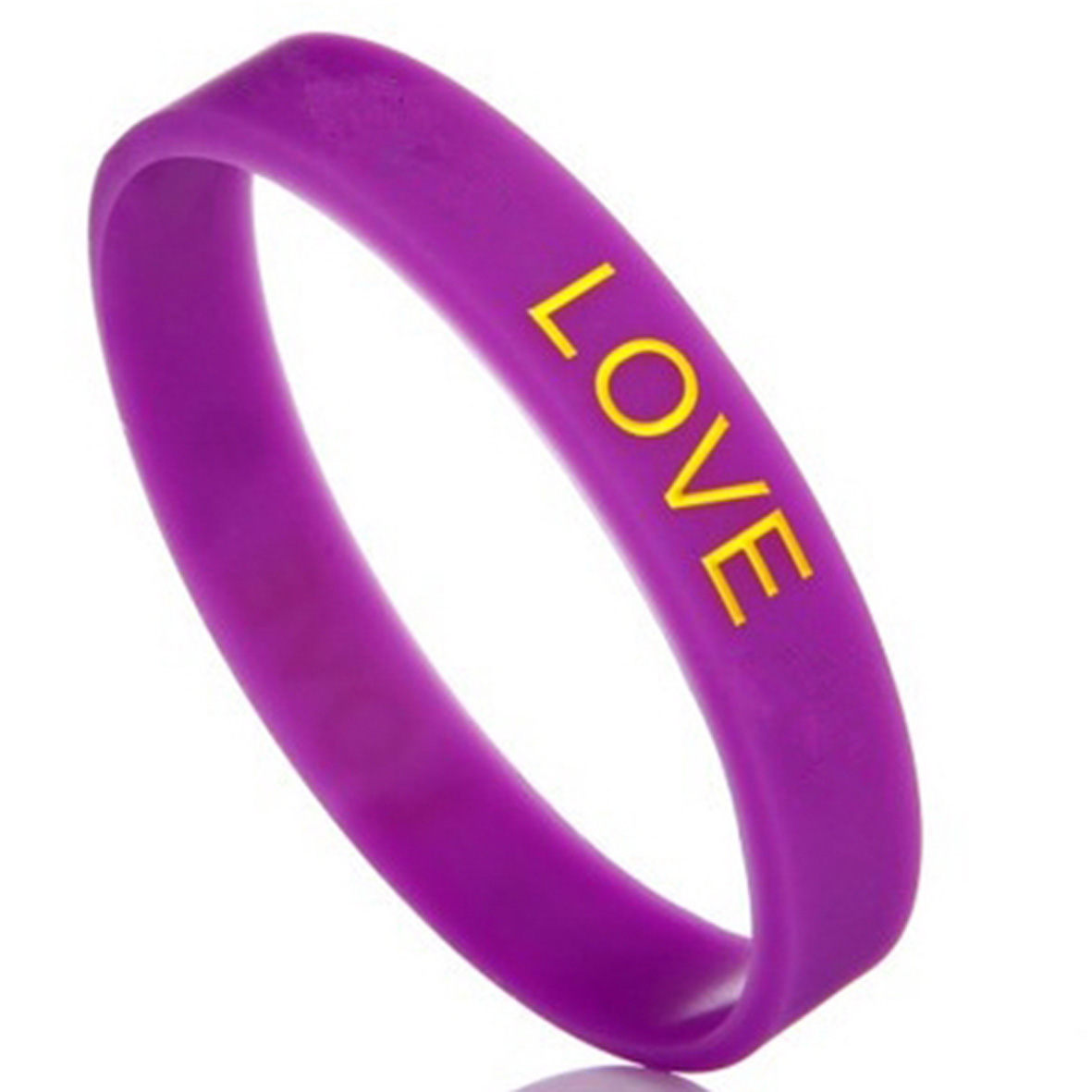 GL-ELY1025 Debossed Silicone Bracelet for Adult