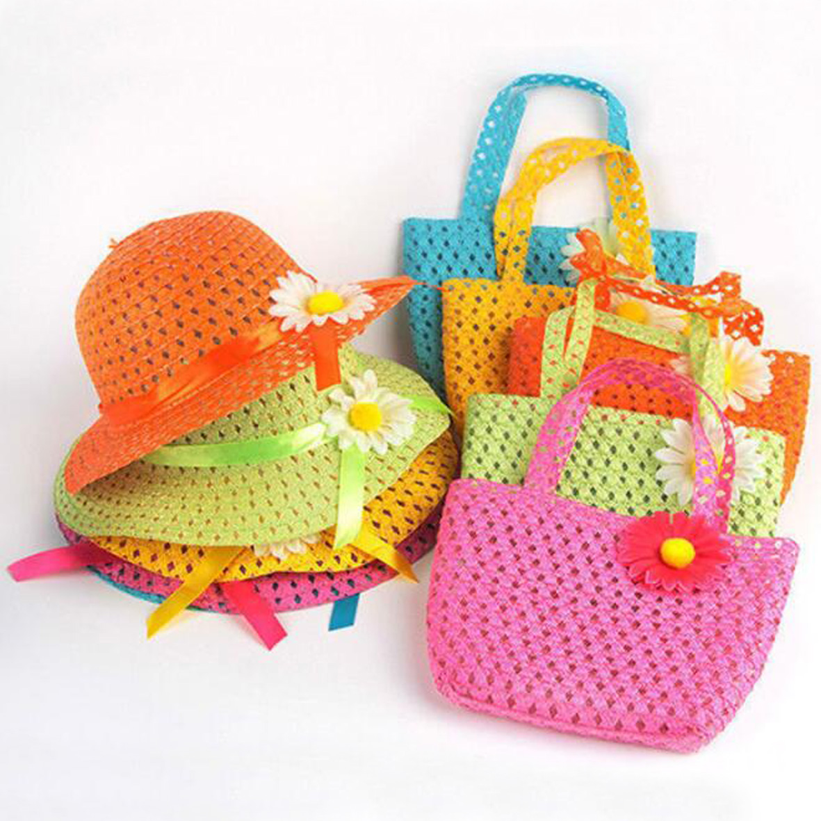 GL-ELY1034 Kids Summer Hat with Handbag