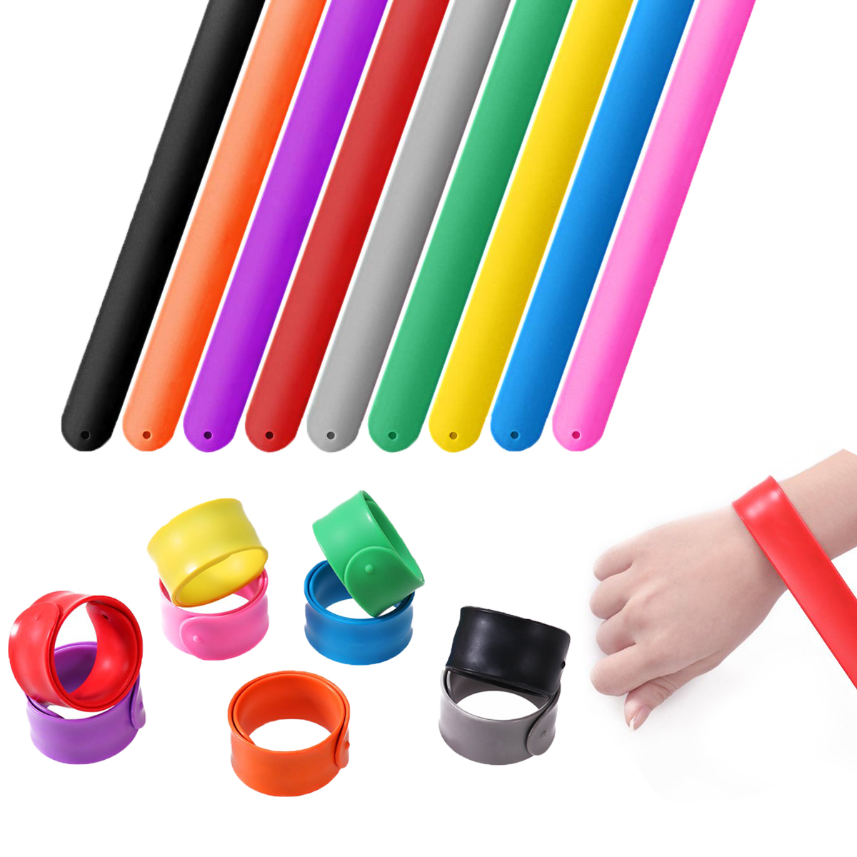 GL-AKL0050 Silicone Slap Bracelet