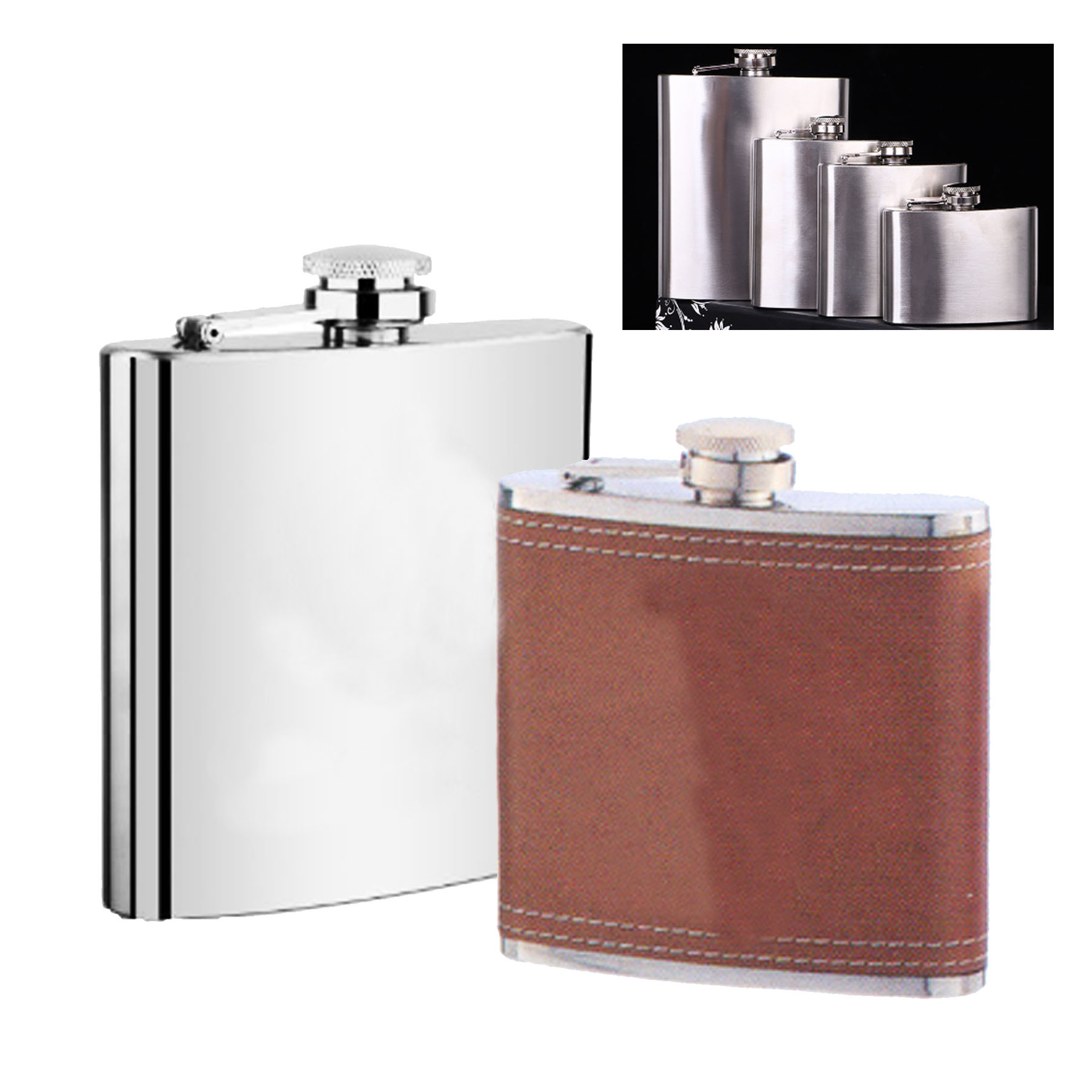 GL-JJJ1009 8oz. Custom Hip Flask