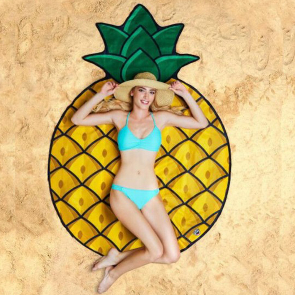 GL-ELY1095 Irregular Shape Pineapple Beach Towel