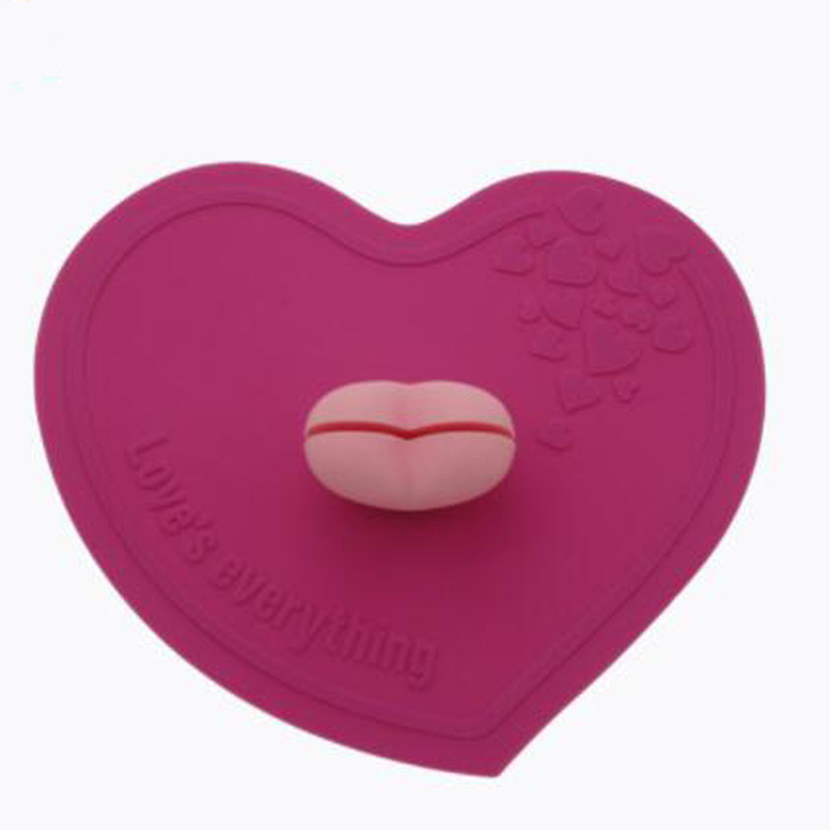 GL-ELY1146 Heart-shaped Silicone Mug Lid