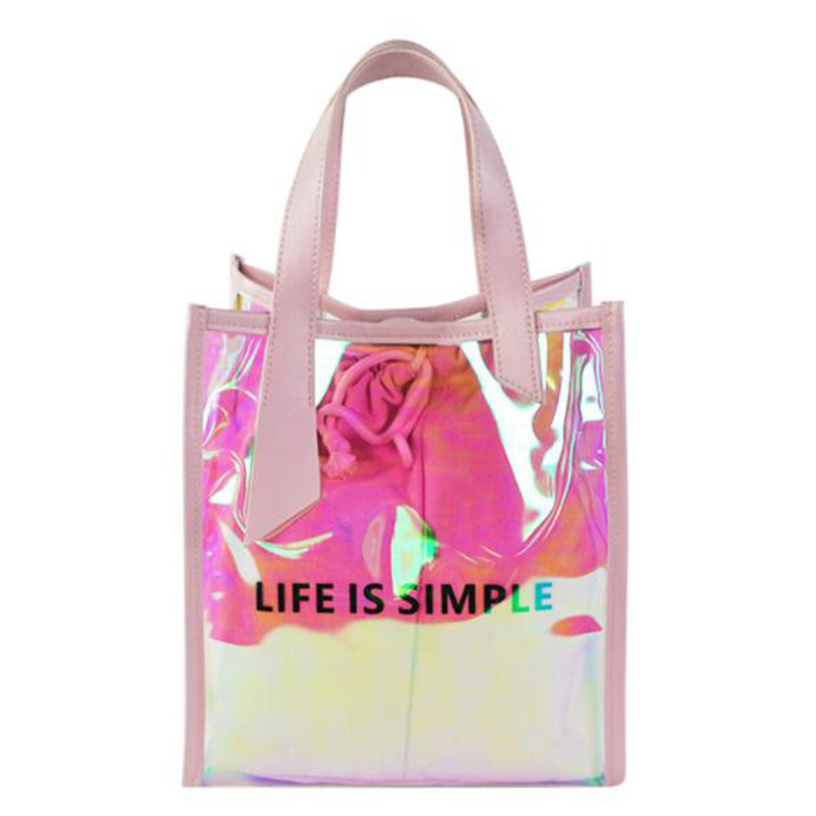 GL-ELY1153 Transparent Laser PVC Lady Handbag