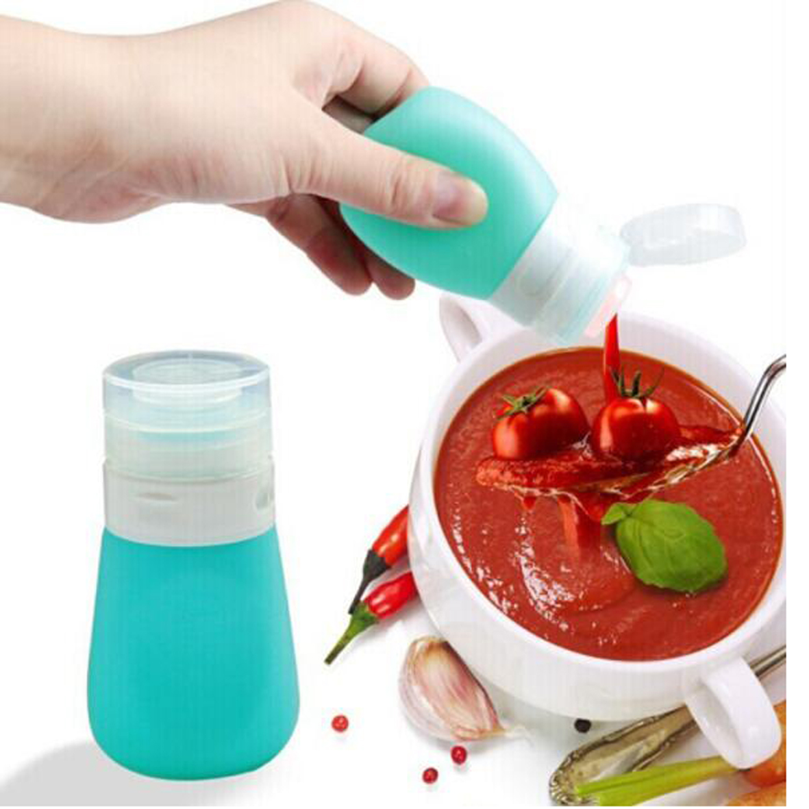 GL-ELY1195 37ml (1oz) Leak-proof Silicone Salad Bottle