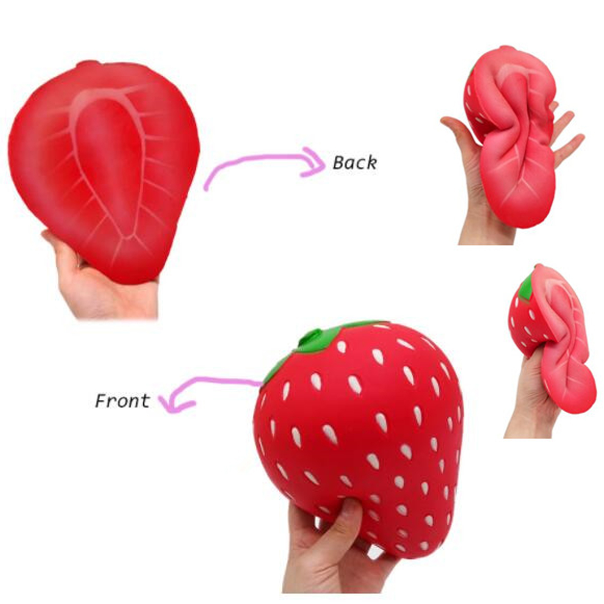 GL-ELY1209 Big Size Strawberry Slow Rising Toy