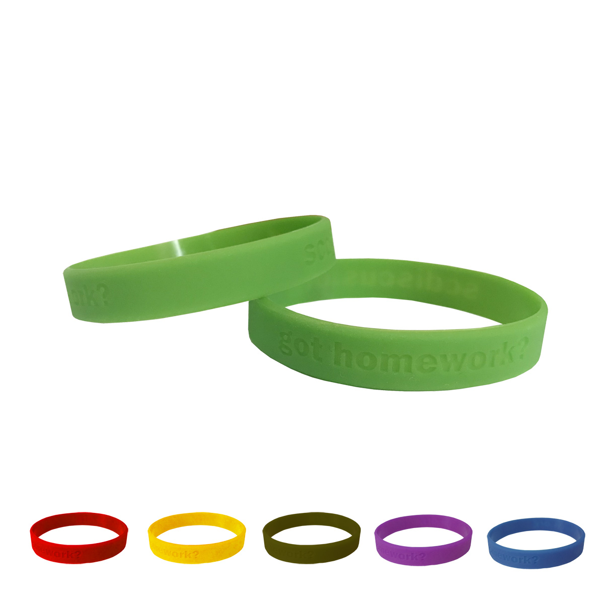GL-AAA1519 Silicone Bracelet with Embossed logo for Adult