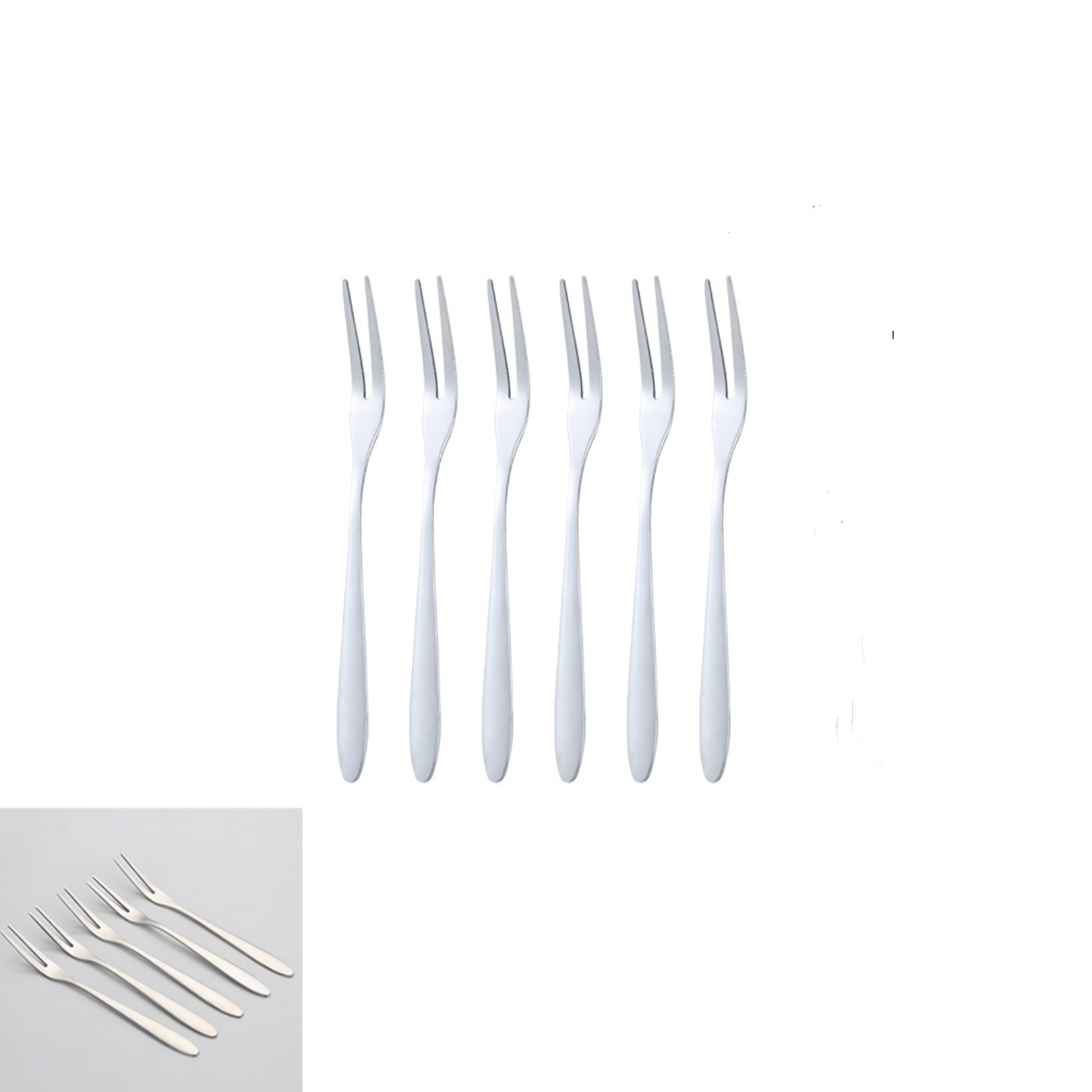 GL-AAJ1126 Set of 5 Stainless Steel Fruit Forks