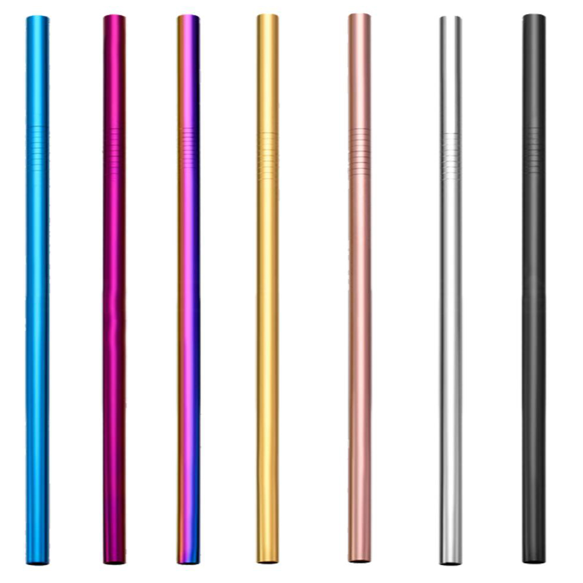 GL-ELY1248 Colored Stainless Steel Straight Straw