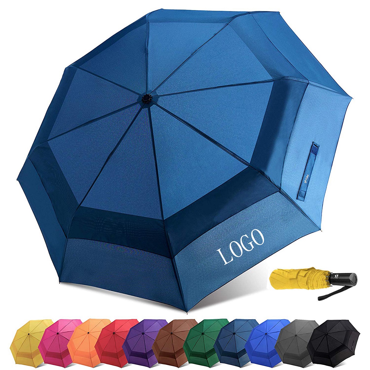 GL-CIY1013 Double Windproof Golf Umbrella