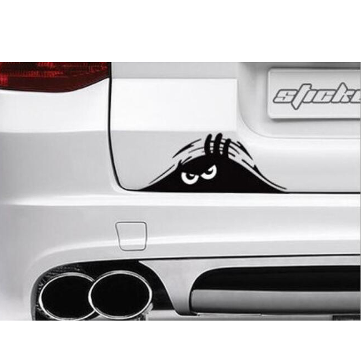 GL-ELY1352 Peeking Monster Auto Reflective Bumper Sticker