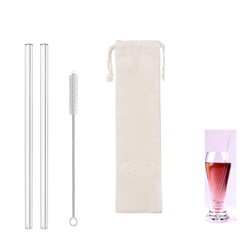 GL-AAJ1170 Reusable Glass Drinking Straws