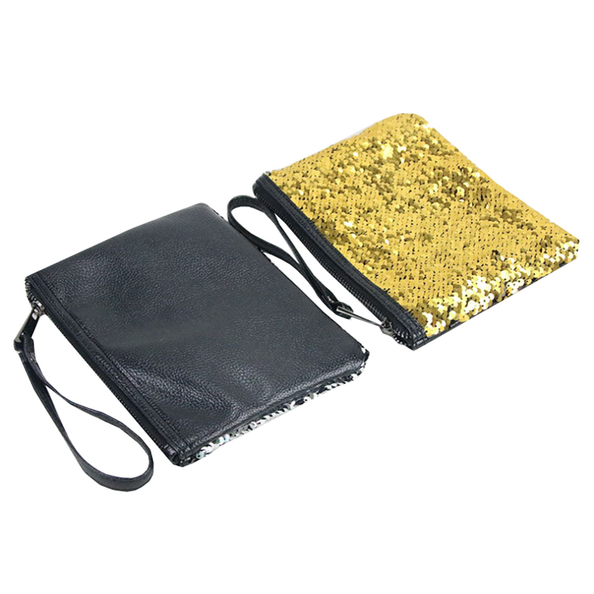 GL-AAD1070 PU Sequins Pocket Pouch