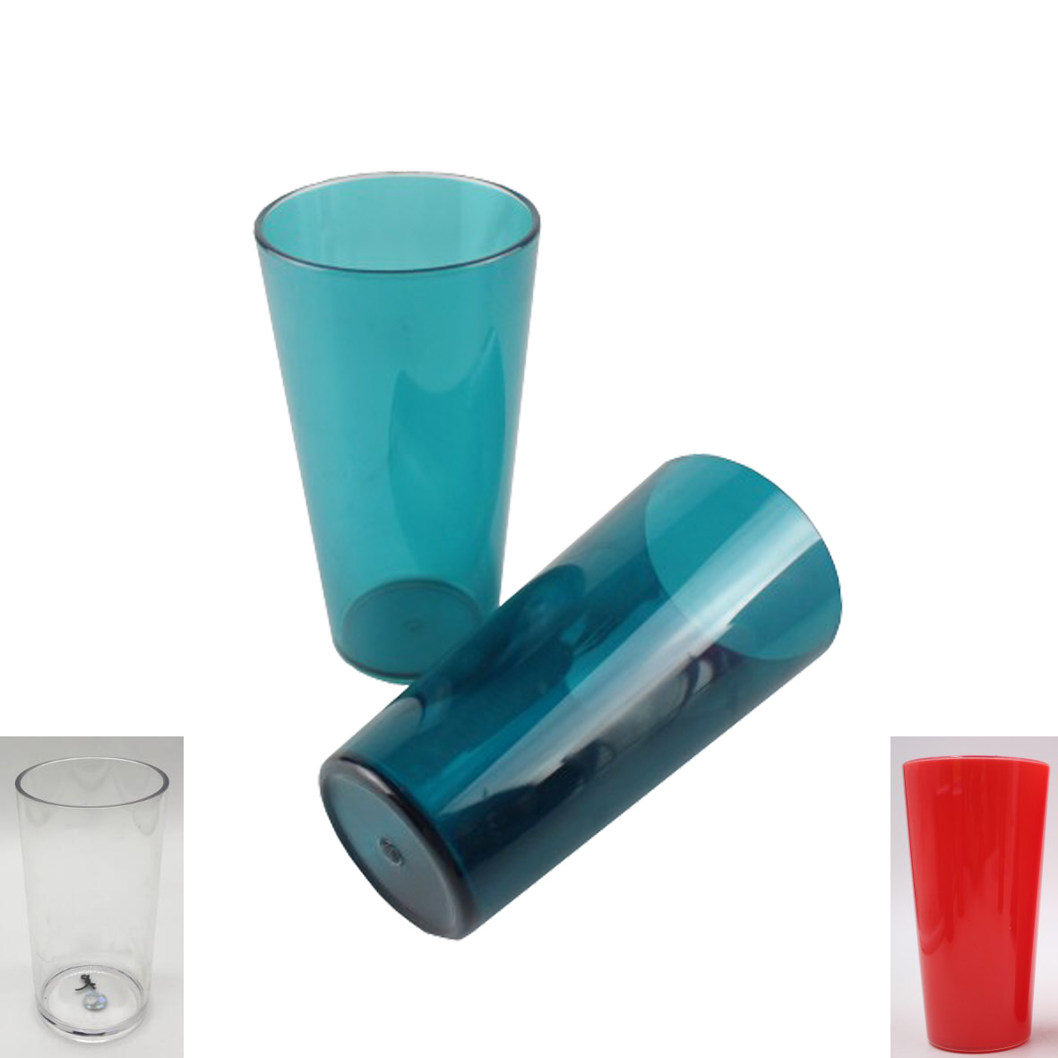 GL-AAA1583 5.5inch Tall Plastic Stemless Wine Glass