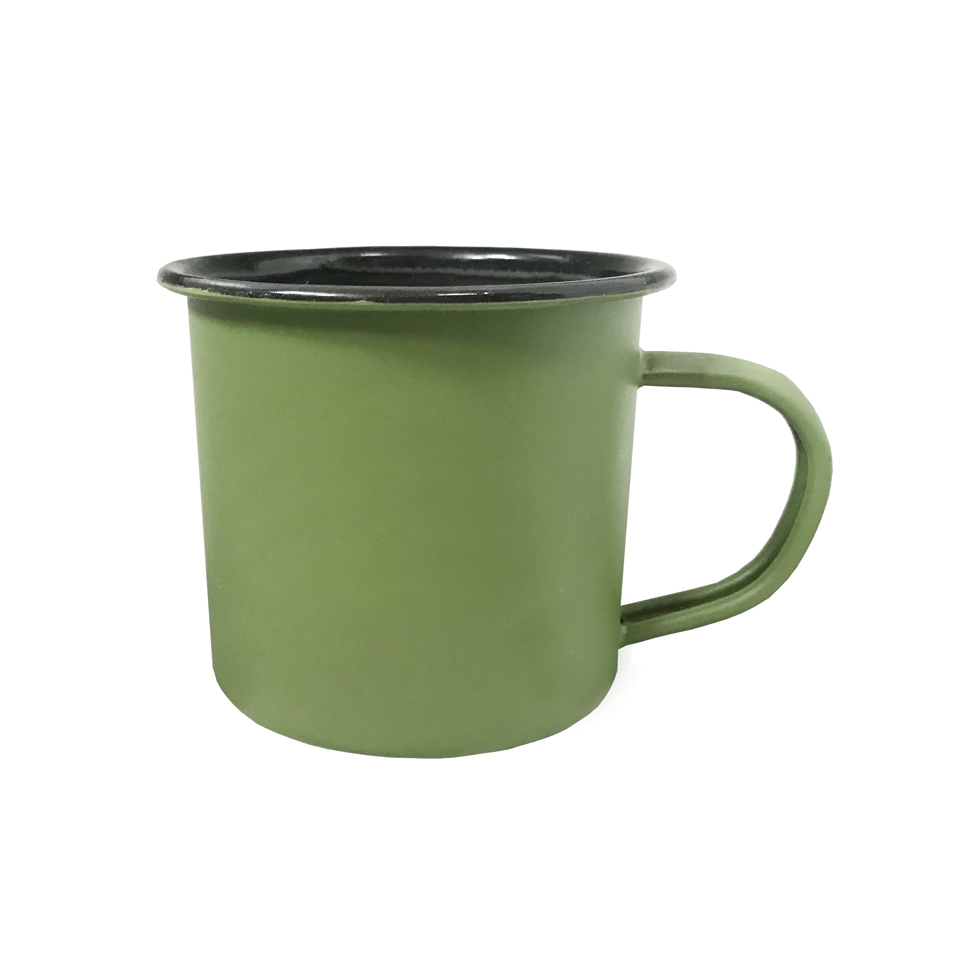 GL-AAA1534 12oz Matte Green Camping Mug