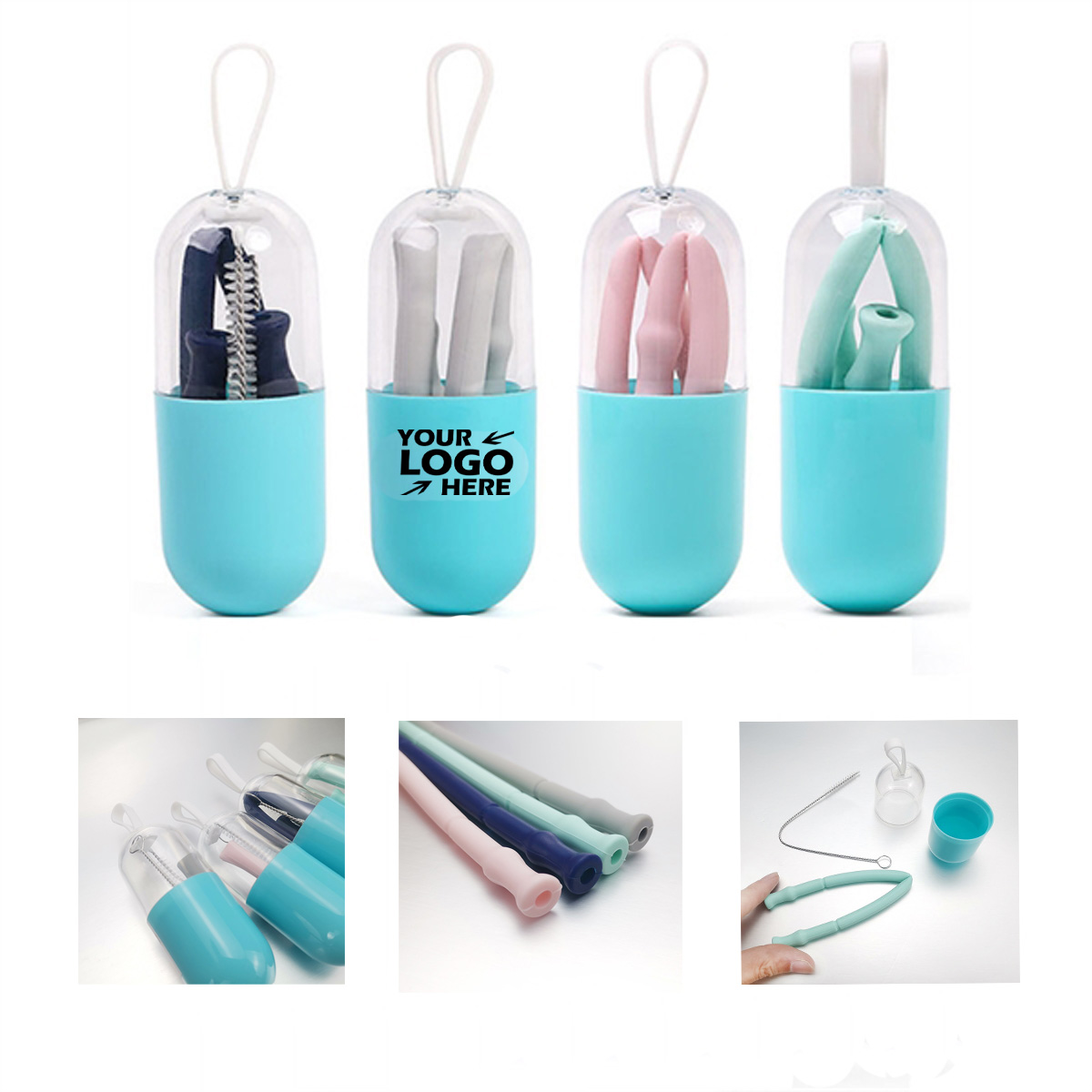 GL-EXT1010 Portable Silicone Folding Straw