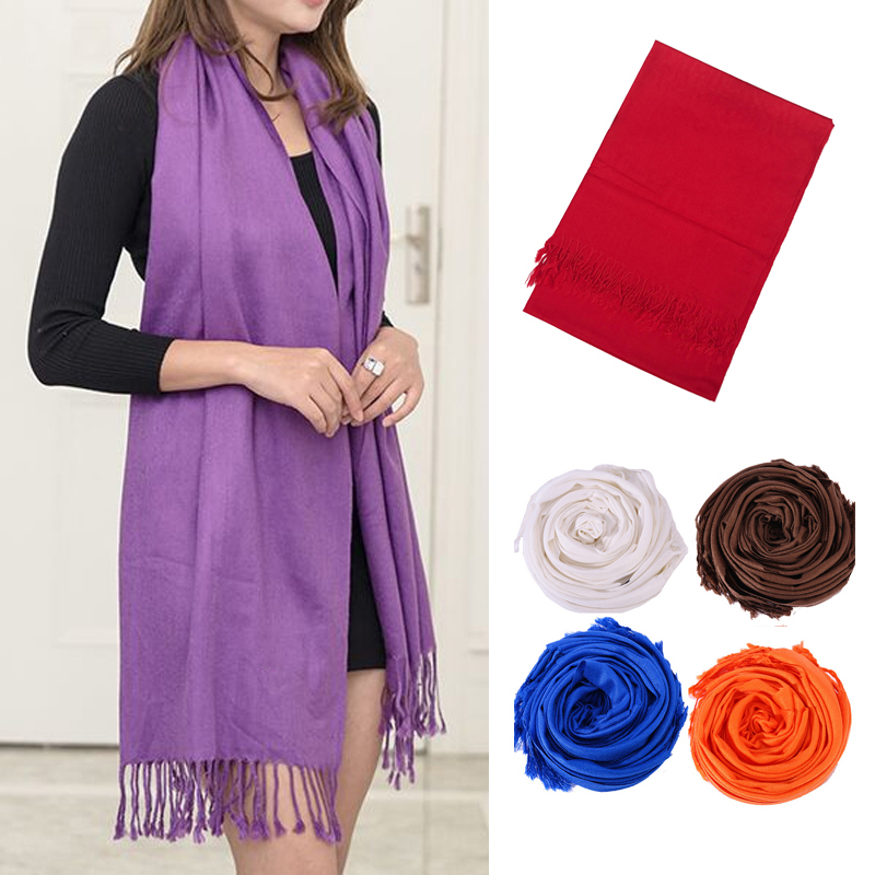 GL-JUH1004 Solid Color Pashmina Scarf