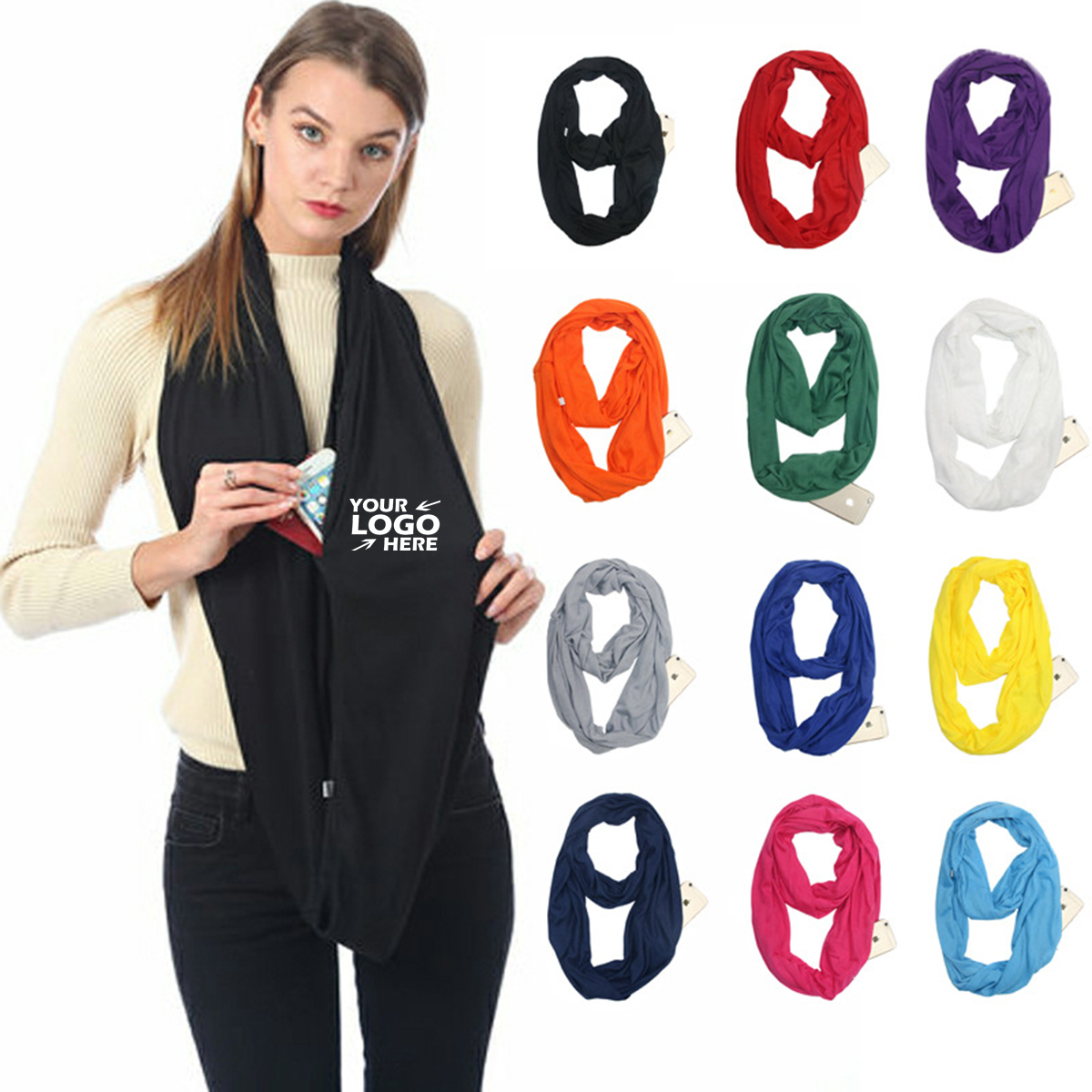 GL-SVH1024 Scarf with Storage Pocket