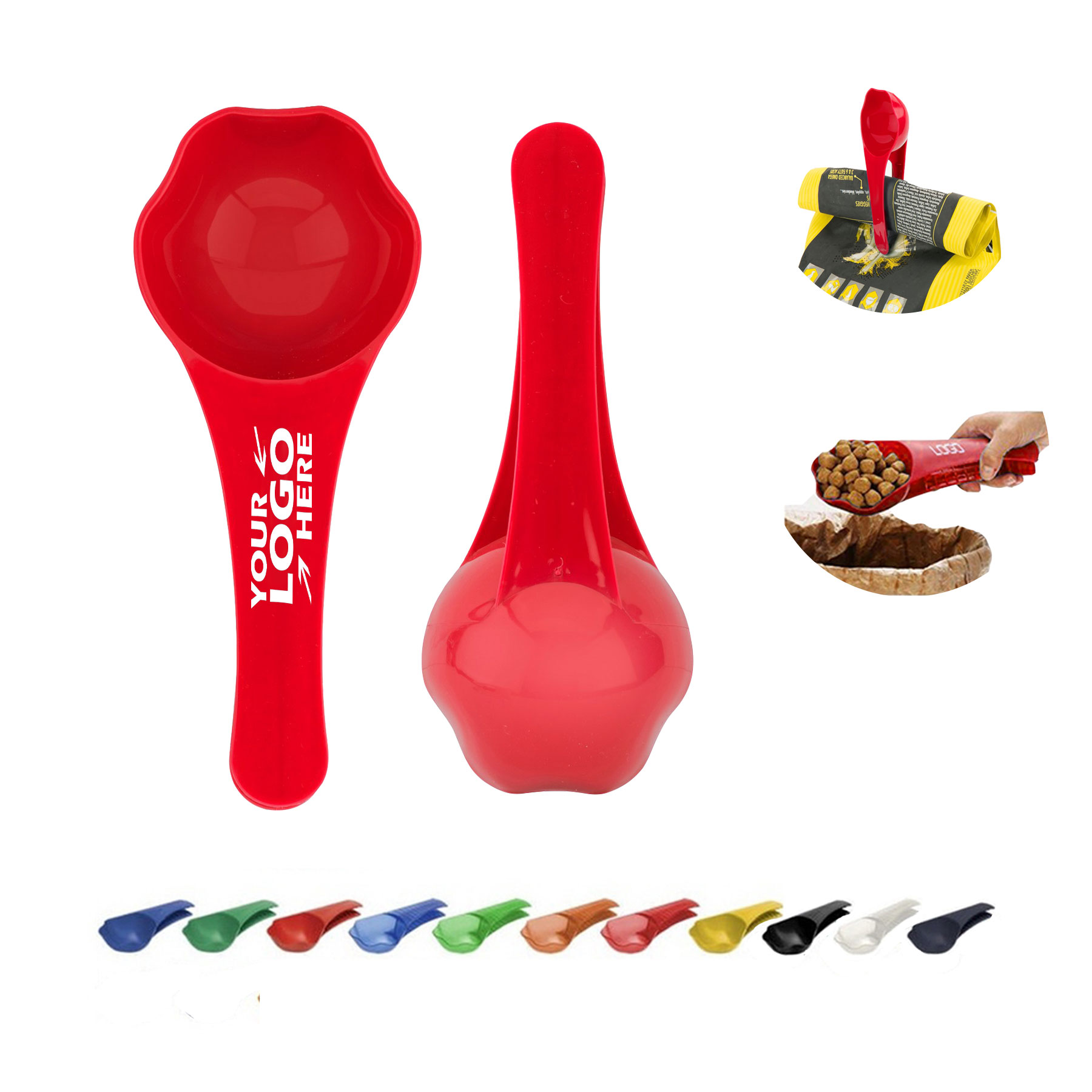 GL-GYT1005 Plastic Measuring Spoon Wwth Bag Clip