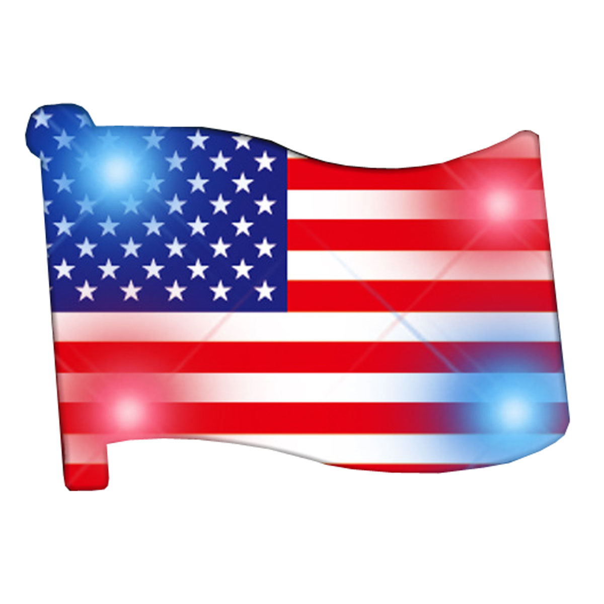 GL-AAD1078 LED American Flag Body Light Pins 