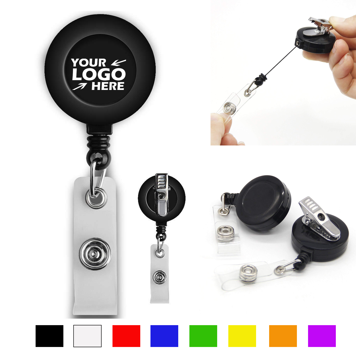 GL-SUH1040 Badge Reel with Alligator Clip