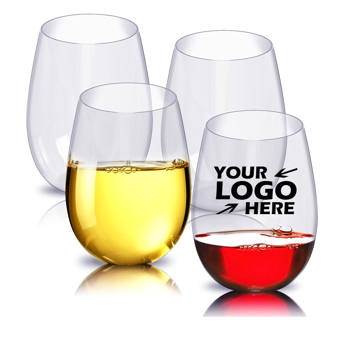 GL-SVH1045 16oz PET Stemless Plastic Wine Cup