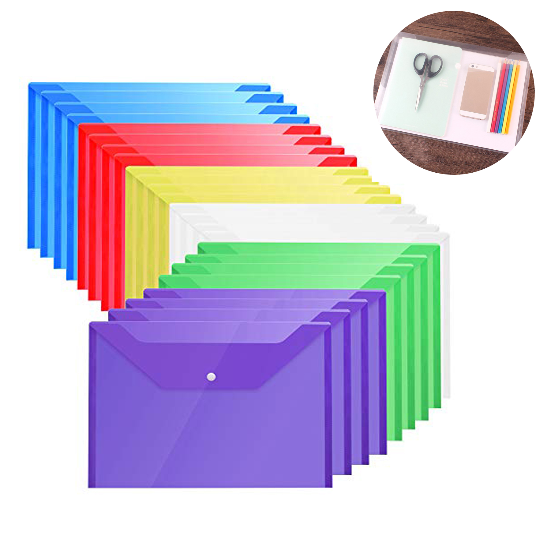 GL-JZT1022 Plastic Envelopes with Snap Closure