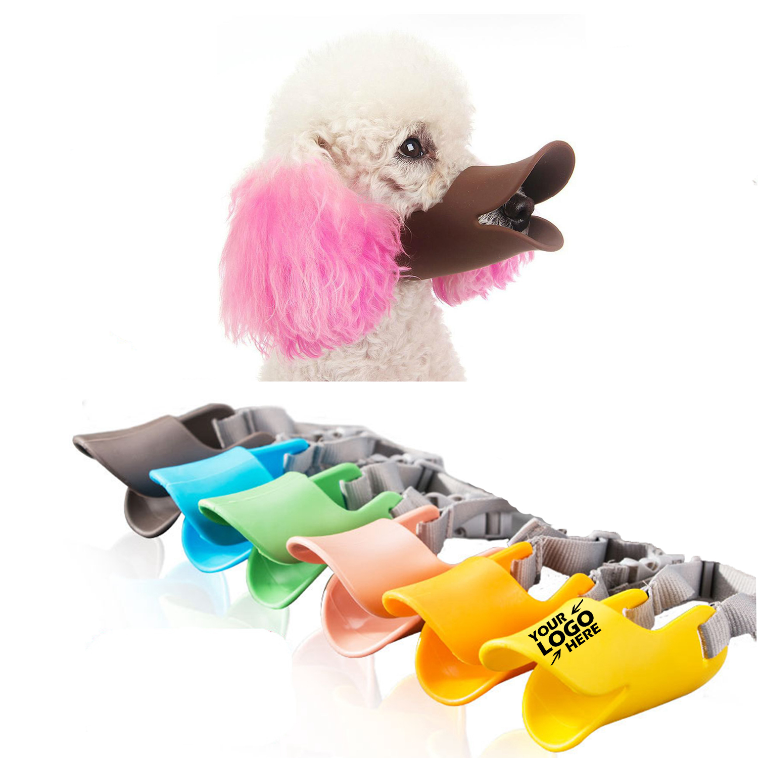 GL-SVH1052 Duck Mouth Shape Dog Muzzles